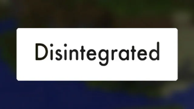 Disintegrated screenshot